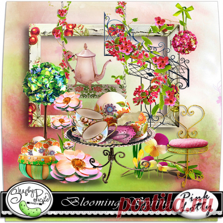 Очень красивый,весенний скрап-набор «Blooming Spring»