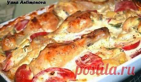 шеф-повар Одноклассники: Курица с овощами в сметанном соусе