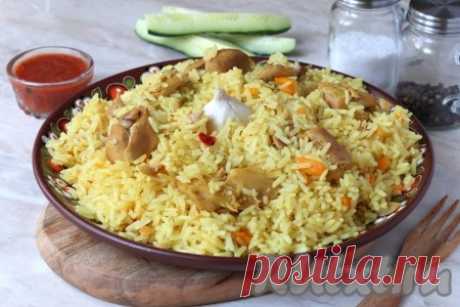 Рассыпчатый плов с курицей в мультиварке - 10 пошаговых фото в рецепте