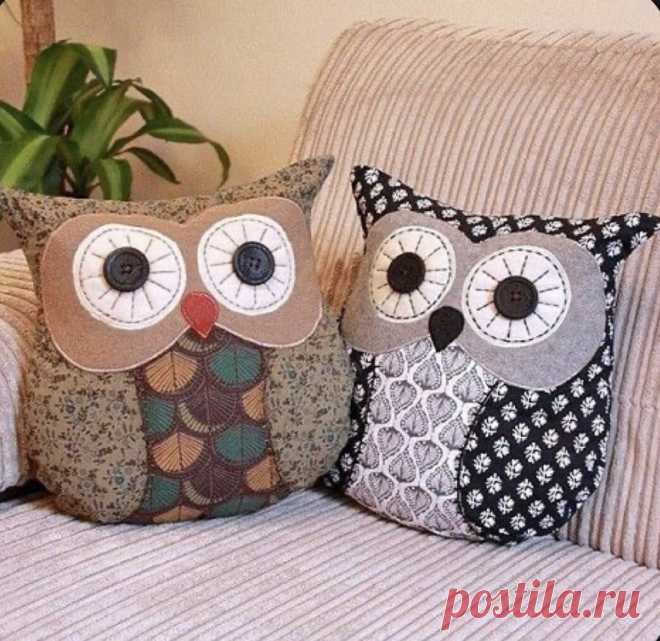 Милые подушки для дома, много идей для вдохновения, шаблоны. | О рукоделии, и не только. 🧵✂️👜 | Дзен