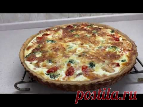 Самый вкусный Рыбный пирог  с семгой и брокколи!