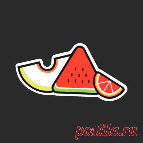 Дыня арбуз оранжевый одного фруктов Стикеры S Мультфильм Стиль связали бренд наклейки холодильник ноутбука граффити Стикеры A 54 купить в магазине AIBOULLY NiceToy Store на AliExpress