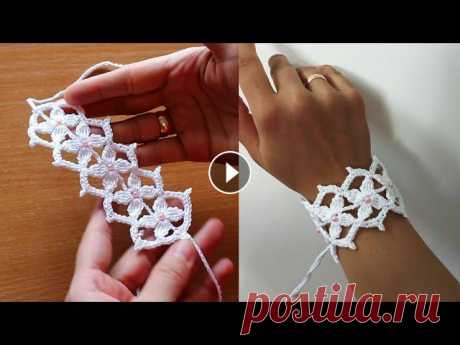 САМЫЙ КРАСИВЫЙ БРАСЛЕТ КРЮЧКОМ . crochet bracelet Всем привет! В этом МК я научу вас вязать очень красивый браслет крючком. БРАСЛЕТ СЕРДЕЧКИ КРЮЧКОМ Ажурная кофточка крючком 1 ЧАСТЬ ЧЕПЧИК крючком Лет. 