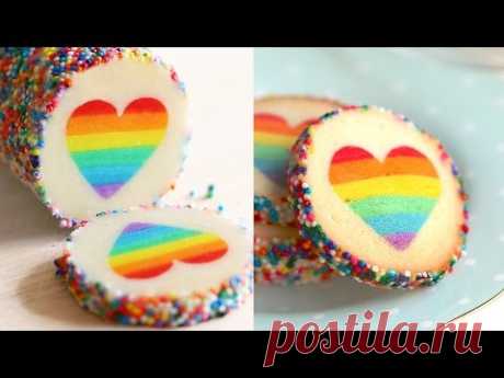 Супер оригинальное печенье с радужным сердечком внутри - YouLoveIt.ru
