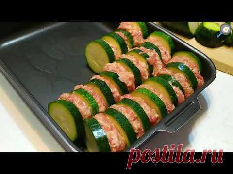 Вкусные КАБАЧКИ С ФАРШЕМ (голубцы из кабачков) в духовке. Рецепт! Эффектная подача, красивое блюдо!