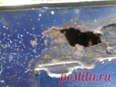 Заделываем дыру в кузове автомобиля без помощи сварочного аппарата