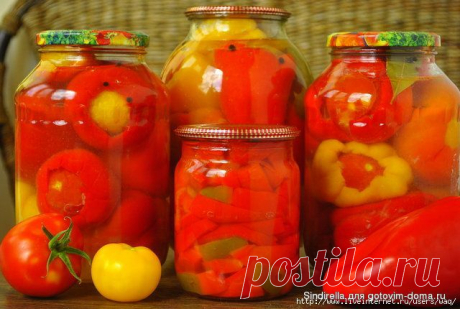 Перцы, фаршированные помидорами
