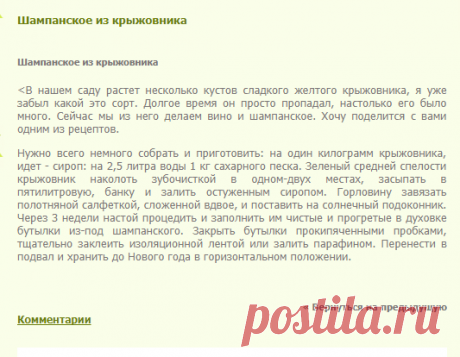 Шампанское из крыжовника