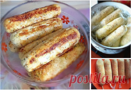 Нежнейшие домашние сосиски из куриного филе. Объедение!  Бесподобно!