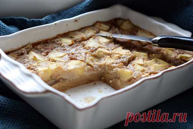 Яблочно-грушевая запеканка - KitchenMag.ru Невероятно простой рецепт вкусной фруктовой запеканки, которая, к тому же, полностью вегетарианская.