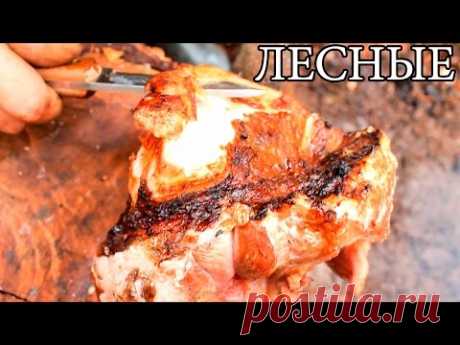 Мясо на углях | Мясо на костре - Bushcraft Cooking Meat