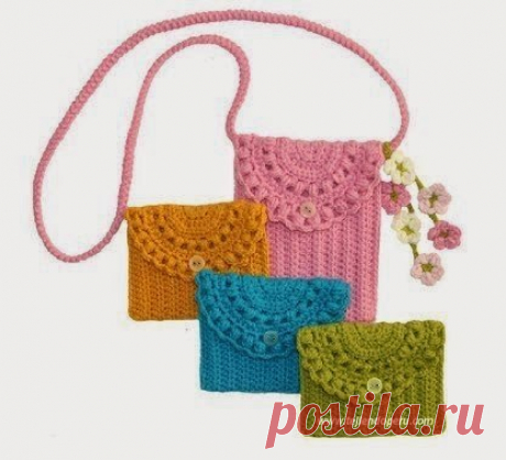 Patrones para hacer un monedero tejido a crochet