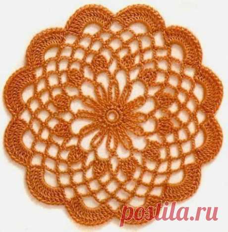 Круглые мотивы для вязания крючком