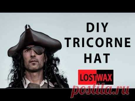 How to make a tricorn pirate hat from foam. DIY Jack Sparrow.