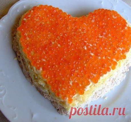 шеф-повар Одноклассники: САЛАТИК СЕРДЕЧКО