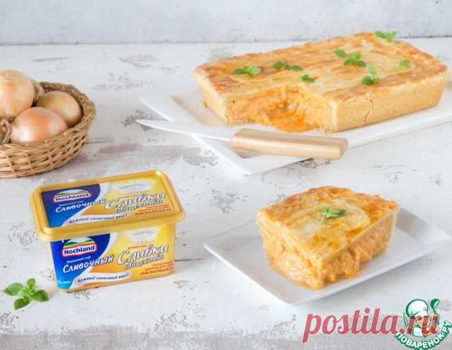 Луково-сырный пирог – кулинарный рецепт
