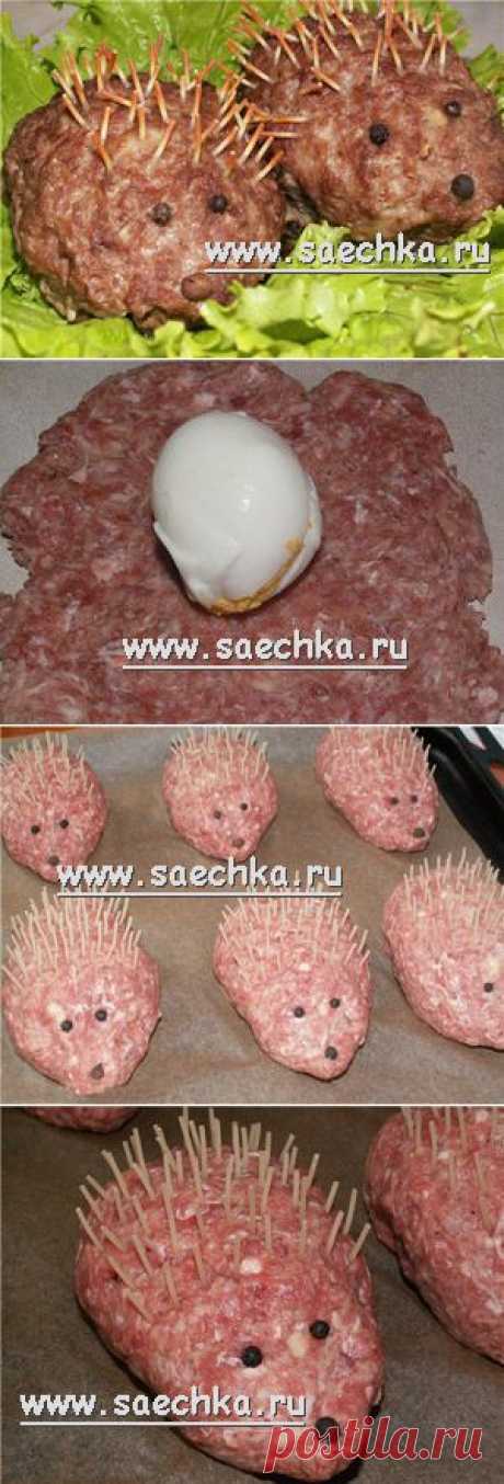 Мясные зразы &quot;Колючие ёжики&quot; | рецепты на Saechka.Ru
