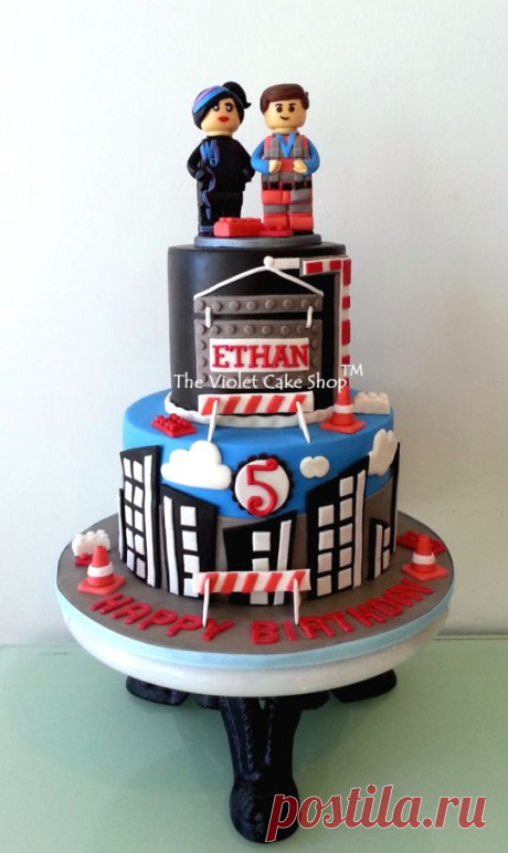 &quot;EVERYTHING IS AWESOME&quot; Lego Movie Cake - Cake by Violet - The Violet Cake Shop - CakesDecor