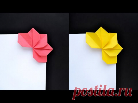 Beautiful PAPER BOOKMARK "FLOWER" | Origami Tutorial DIY by ColorMania