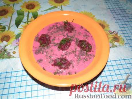 Рецепт: Свекольная ботвинья на RussianFood.com