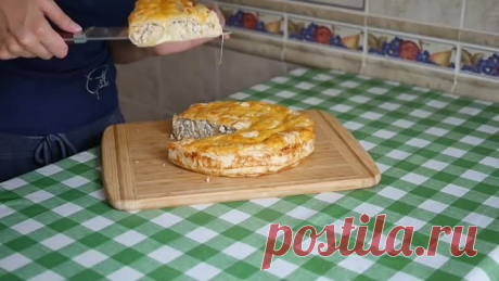 Шикарный МЯСНОЙ ПИРОГ БЕЗ ВОЗНИ С ТЕСТОМ. Очень сочно и быстро