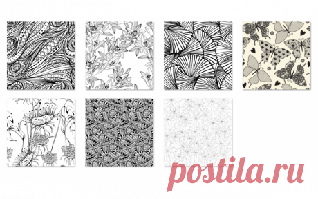 Vector pattern texture background - The background is an image or a component of a scene. It is an objective situation that plays an important role in the occurrence, development, and change of events.(total 7 pictures)