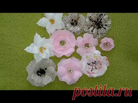 МК №7 Цветы из ткани при помощи ножей Fantasy