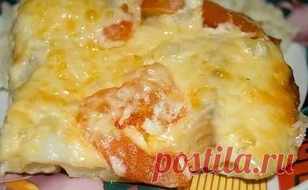 Нежнейшая треска под сырным соусом..