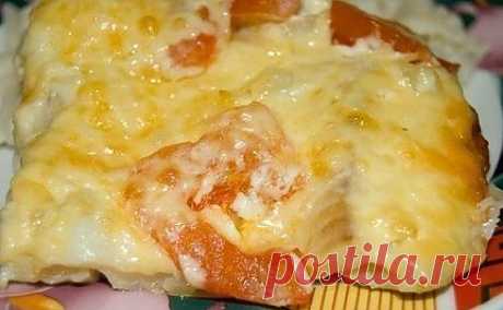 Нежнейшая треска под сырным соусом..
