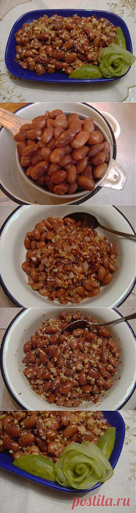 Салат из фасоли с орехами по-армянски (Постный!) : Салаты