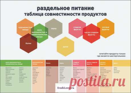 Как и зачем питаться раздельно? 10 правил для здоровой жизни
