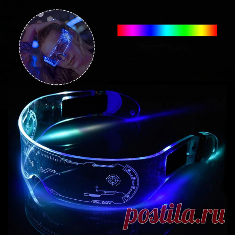 LED Glasses EL Wire Neon Party Luminous LED Glasses Light Up Glasses Rave Costum - US$11.69