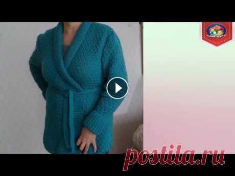 Женский кардиган спицами Вяжем простой женский кардиган из пряжи Alize Angora gold. На размер 48-50 потребуется 600г Пряжа из магазина &quot;Мир вышивки&quot; ****************...