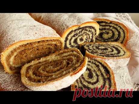 Удивительные рулетики с грецкими орехами и маком - рецепт