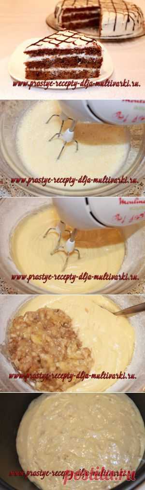 Банановый торт в мультиварке