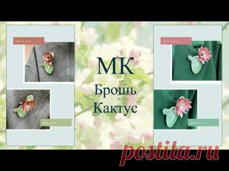 Приглашение на МК Брошь Кактус