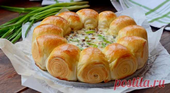 Булочки-малышки с сырно-грибной начинкой, пошаговый рецепт с фото