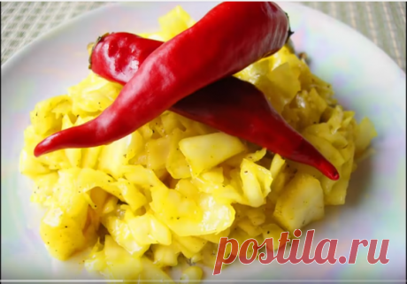 Маринованная капуста с карри