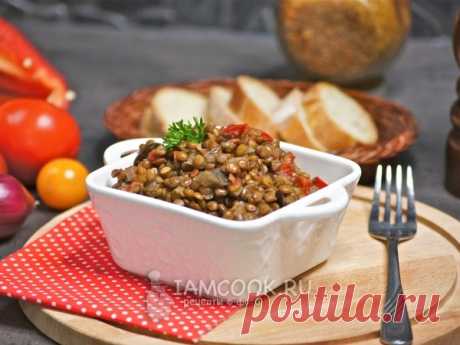 Чечевица с овощами в мультиварке