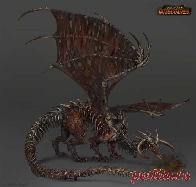 ArtStation - Total War: Warhammer Concept Art - Zombie Dragon, Sandra Duchiewicz