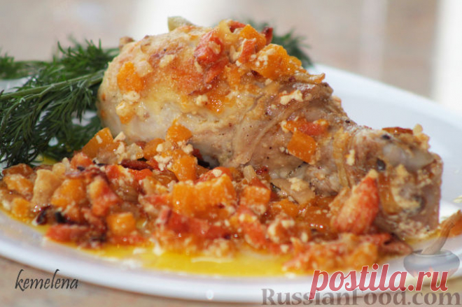 Блюда из курицы и тыквы
