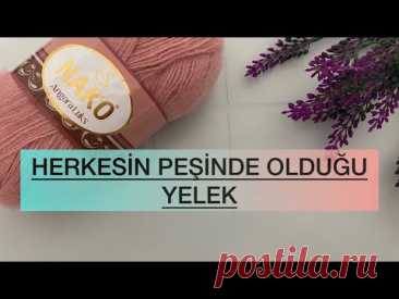 YENİ GELİNLERE✅ ESKİMEYEN YELEK YAPIMI kolay iki şiş çeyizlik yelek