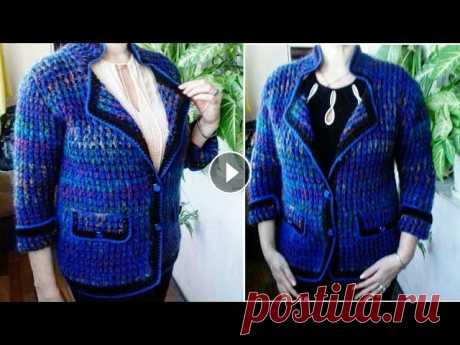 ЖАКЕТ &quot;ИНДИГО&quot; В СТИЛЕ ШАНЕЛЬ (1часть) // Jacket in style (Chanel) 1part. В этом видео я покажу, как вяжу жакет крючком. ЯНДЕКС ДЗЕН: Я в ИГ . . Джемпер &quot;Рубин&quot; спицами (1часть) . Джемпер &quot;Рубин&quot; спицами ...