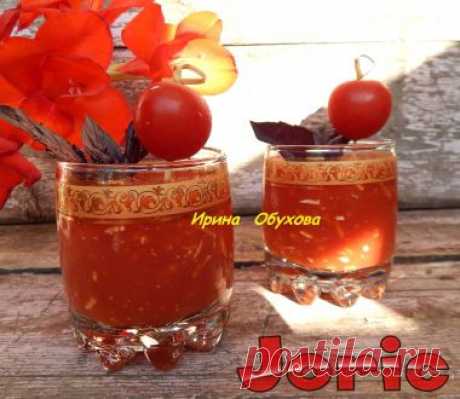 Томатный сок с сыром и чесноком рецепт с фото