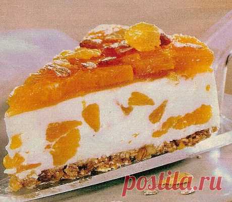 Мандариновый торт с мюсли.