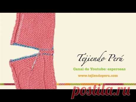 Dos agujas: remallado en punto jersey - YouTube