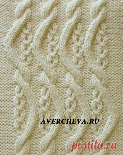 Узор спицами 1006