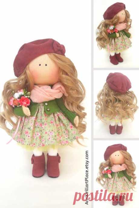 Rag Doll Handmade Tilda Cloth Doll Doll Gift For Girl | Etsy