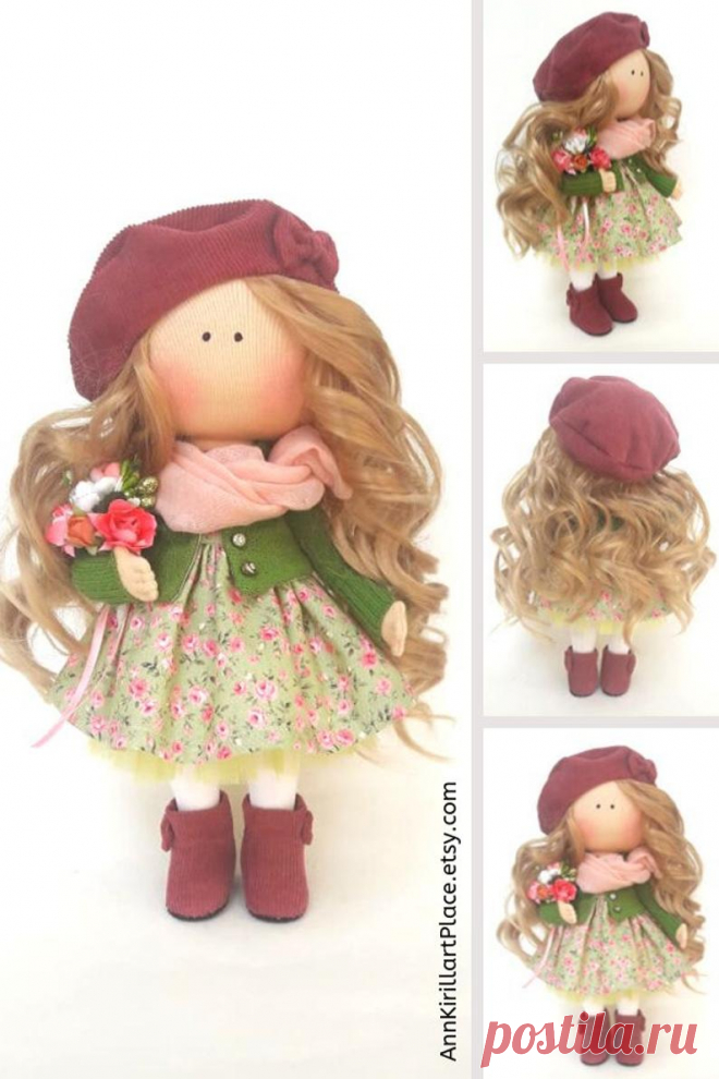 Rag Doll Handmade Tilda Cloth Doll Doll Gift For Girl | Etsy