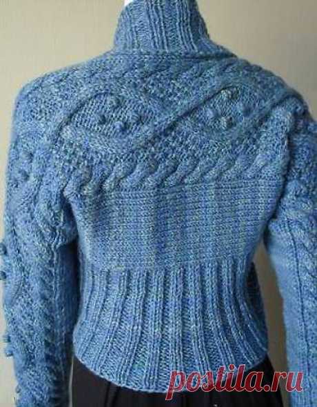 Ravelry: Aran Cabled Shrug in Kaya Wool pattern by Crystal Palace Yarns